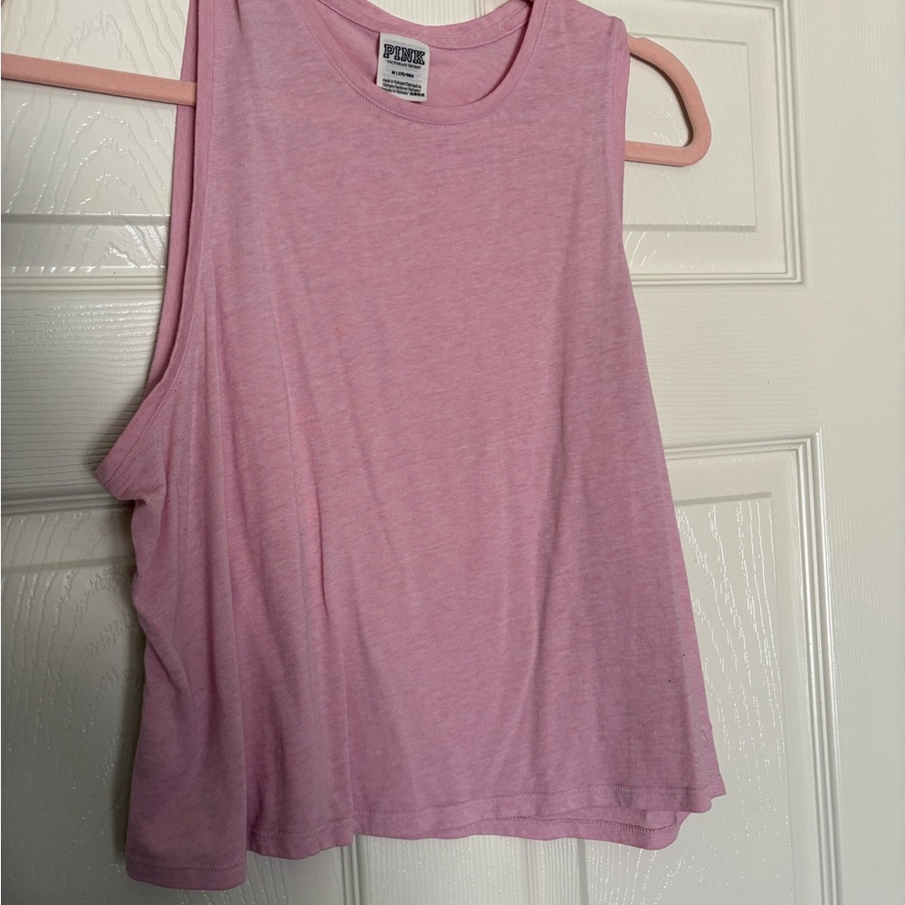 PINK Victoria's Secret Relaxed Tank Top in Light Pink